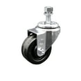 thumbnail image 1 of 3 Inch Phenolic Wheel Swivel 12mm Threaded Stem Caster Service Caster Brand, 1 of 2