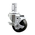 thumbnail image 1 of 3 Inch Phenolic Wheel Swivel 3/4 Inch Square Stem Caster with Brake SCC, 1 of 2