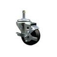 thumbnail image 1 of 3 Inch Phenolic Wheel Swivel 7/16 Inch Grip Ring Stem Caster with Brake SCC, 1 of 2