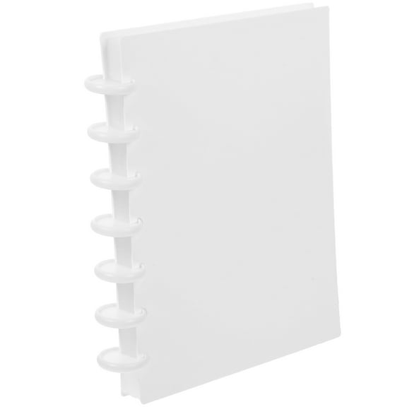 ifundom Small White Photo Album with PP Cover, Multi-Photo Storage Book, Holds Numerous Pictures, 1 Piece