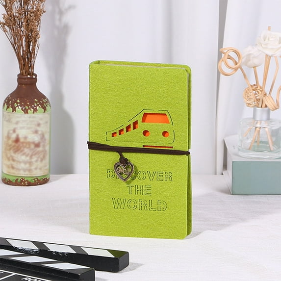 3 Inch Photo Album with Clear Plastic Sleeves, Felt Cover Card Organizer for Polaroid Pictures, Business Cards, and ID Holders