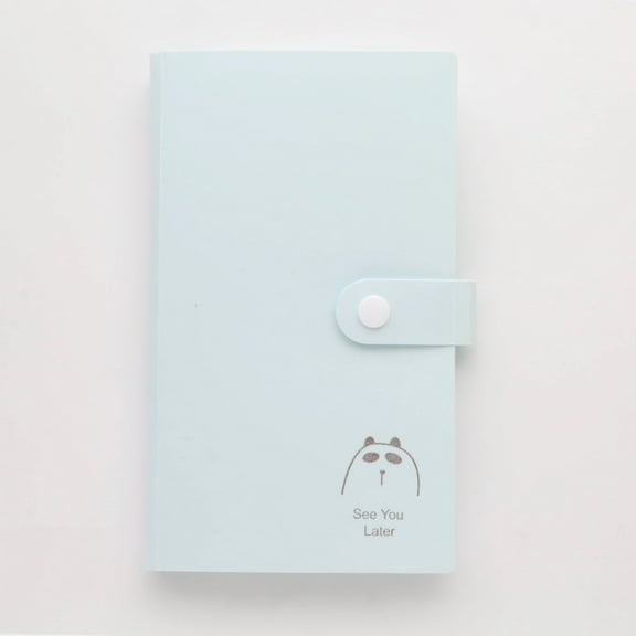 3 Inch Photo & Flashcard Storage Book, Portable Compact Design, for Collecting Picture Cards, Letter Cards, Business Cards, and Mini Photo Organization (Blue)