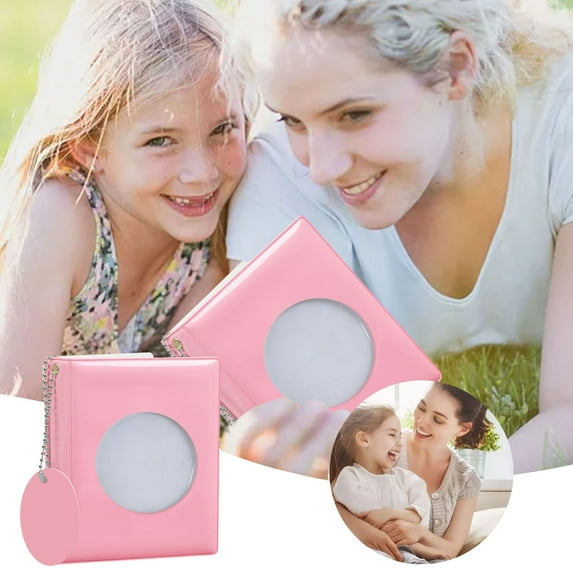 3 Inch Photocard Album Book 32 Pockets Black Photo Holder with Binder-Style Design Bradem