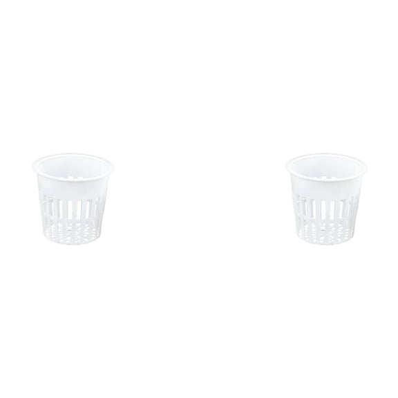 3 Inch Planting Mesh Pot Net, Round Duty Net Cups for Containers Soilless Cultivation, Hydroponics Slotted Mesh Net Pot, Breathable Mesh Design for Growth for Garden and Home Use 2-8PC