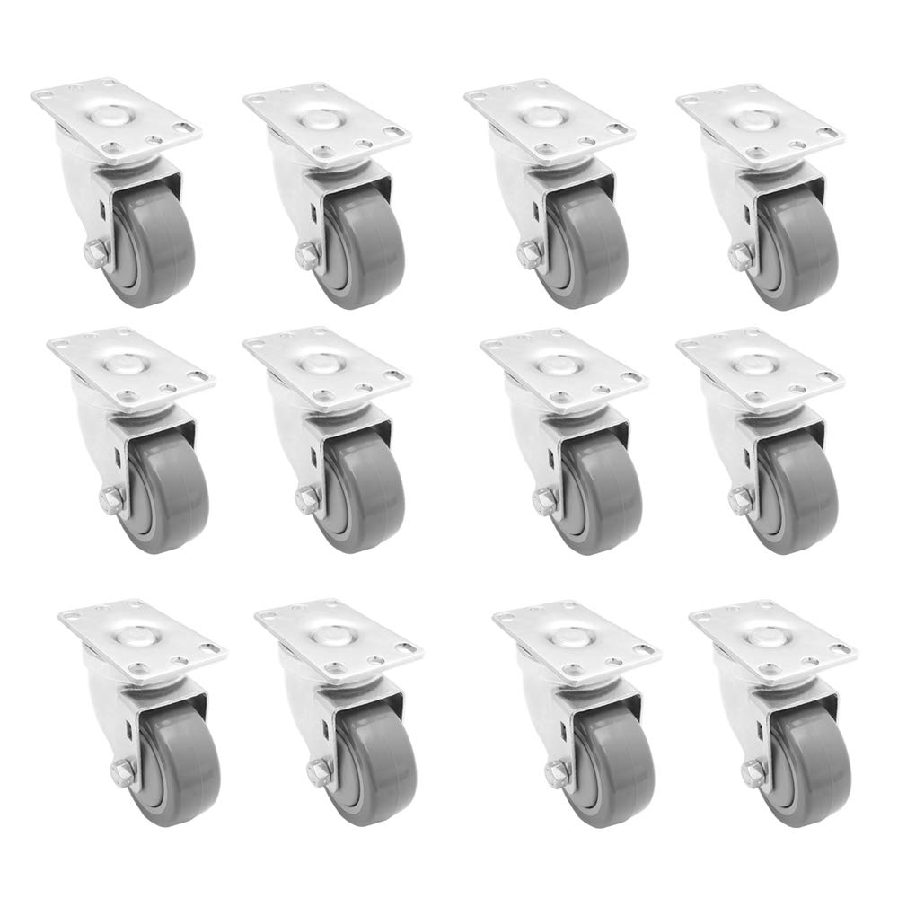 3 Inch Polyurethane Caster Centre Bearing Top Plate Up To 330Lbs Each