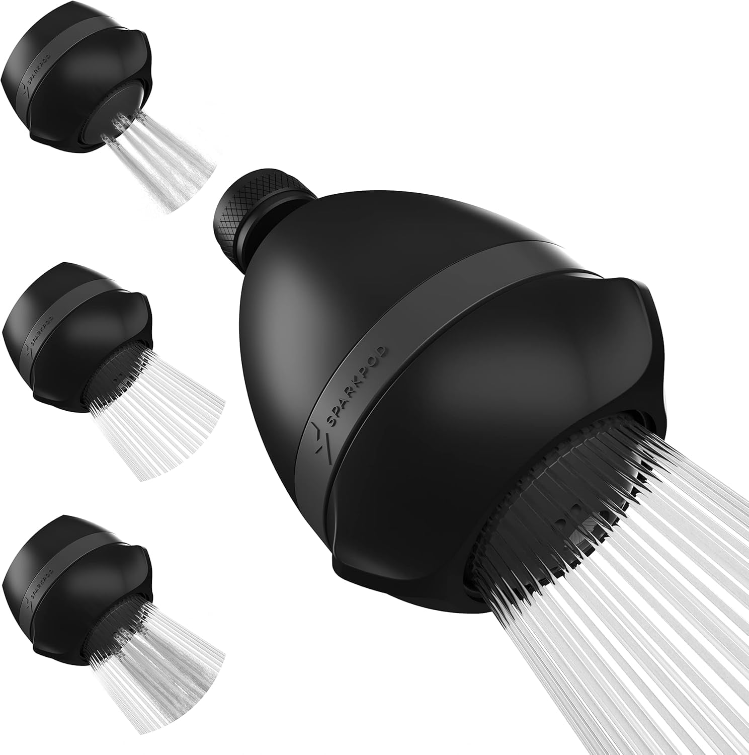 3 Inch Power Pressure Boosting Shower Head with Filter - High Pressure ...