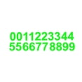 thumbnail image 1 of 3" Inch Premium Mailbox Number Vinyl Decal Sticker Sheet (Lime Green) | Waterproof and Fade-Resistant | Easy to Install Adhesive Vinyl Digits | Home, Apartment, Condo or Business by CustomDecal US, 1 of 1