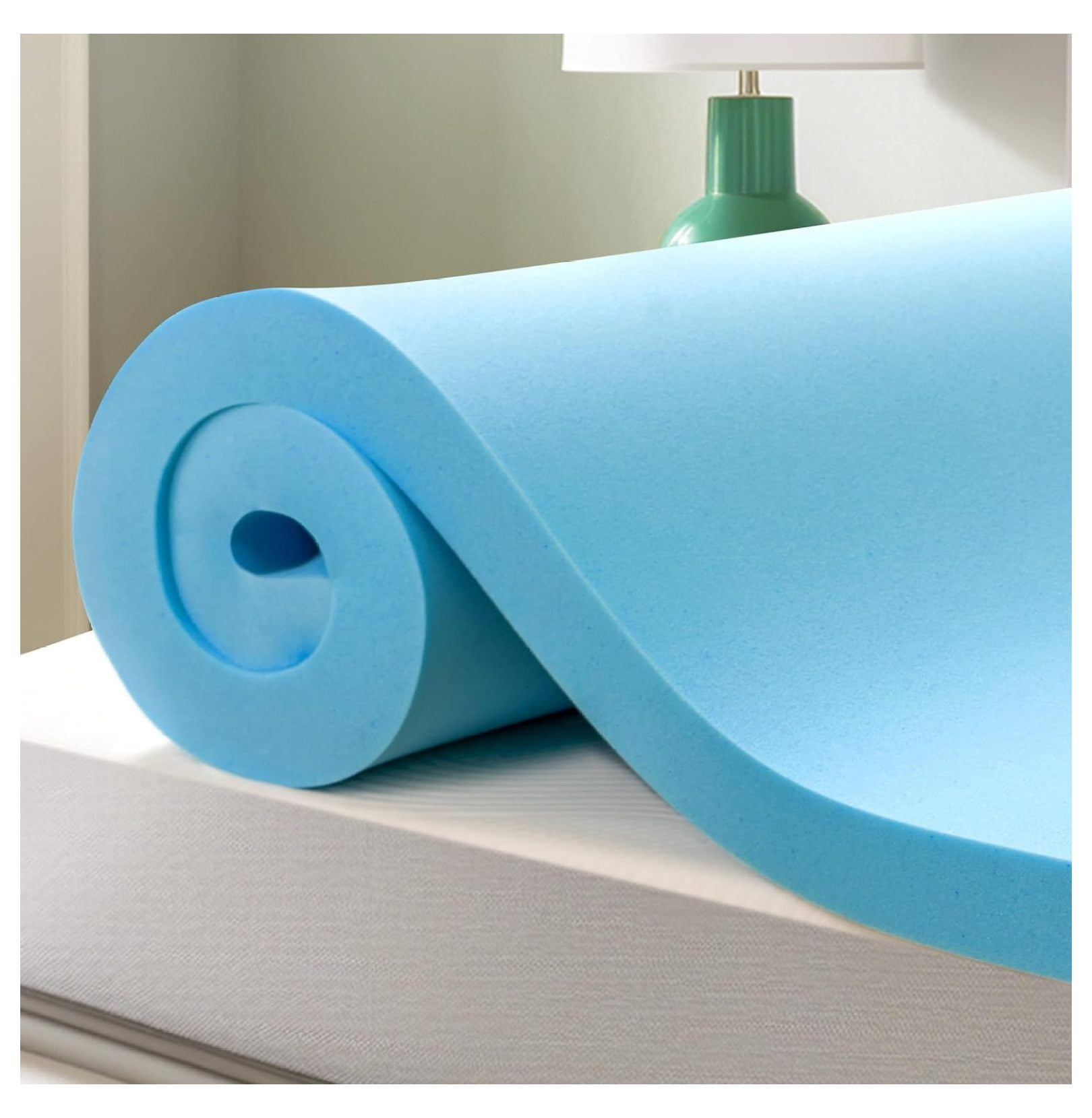 3 Inch Queen Memory Foam Mattress Topper, Gel Infused Bed Topper for