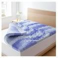 3 Inch Queen Purple Memory Foam Mattress Topper, Cooling Gel Foam
