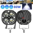 thumbnail image 1 of 3 Inch Round LED Off Road Driving Lights,DFITO 2PCS 9V-36V LED Pods 20W 4800lm, Trucks ATV UTV SUV RV Car Jeep Off-Roading Fog Offroad Tractors Work Lighting, 1 of 10