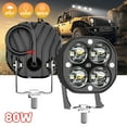 thumbnail image 1 of 3 Inch Round LED Off Road Driving Lights,Kepeak 2PCS 9V-36V LED Pods 20W 4800lm, Trucks ATV UTV SUV RV Car Jeep Off-Roading Fog Offroad Tractors Work Lighting, 1 of 10