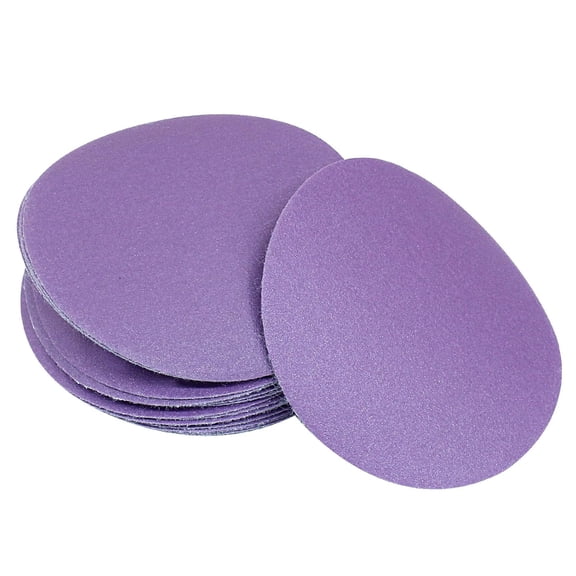 3 Inch Round Sanding Discs, 50 Pcs 320 grit Aluminum Oxide Wet Dry Purple Sandpaper Hook and Loop Sand Paper for Wood, Metal Polishing, Automotive Paint Removal