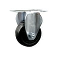 thumbnail image 1 of 3 Inch SS Hard Rubber Wheel Rigid Top Plate Caster Service Caster Brand, 1 of 2