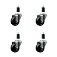 thumbnail image 1 of 3 Inch SS Hard Rubber Wheel Swivel 1-3/8 Inch Expanding Stem Caster Set SCC, 1 of 2