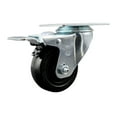 thumbnail image 1 of 3 Inch SS Hard Rubber Wheel Swivel Top Plate Caster with Total Lock Brake SCC, 1 of 2