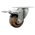 thumbnail image 1 of 3 Inch SS High Temp Glass Filled Nylon Top Plate Caster with Total Lock Brake, 1 of 2