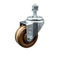 thumbnail image 1 of 3 Inch SS High Temp Phenolic Wheel Swivel ½ Inch Threaded Stem Caster SCC, 1 of 2