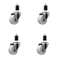 thumbnail image 1 of 3 Inch Nylon Wheel Swivel 1-1/2 Inch Expanding Stem Caster Set SCC, 1 of 2