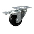 thumbnail image 1 of 3 Inch SS Soft Rubber Top Plate Caster with Total Lock Brake Service Caster, 1 of 2