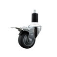thumbnail image 1 of 3 Inch SS Thermo Rubber Swivel 1-1/2 Inch Expanding Stem Caster Brake, 1 of 2