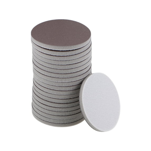 3-Inch Sanding Sponge Hook and Loop Sanding Disc Wet / Dry for Car Wood Drywall Metal Brown Corundum 800-1000grit 20pcs