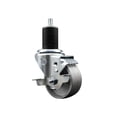 thumbnail image 1 of 3 Inch Semi Steel Swivel 1-3/4 Inch Expanding Stem Caster with Brake SCC, 1 of 2