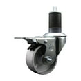 thumbnail image 1 of 3 Inch Semi Steel Swivel 1-5/8 Inch Expanding Stem Caster Total Lock Brake SCC, 1 of 2