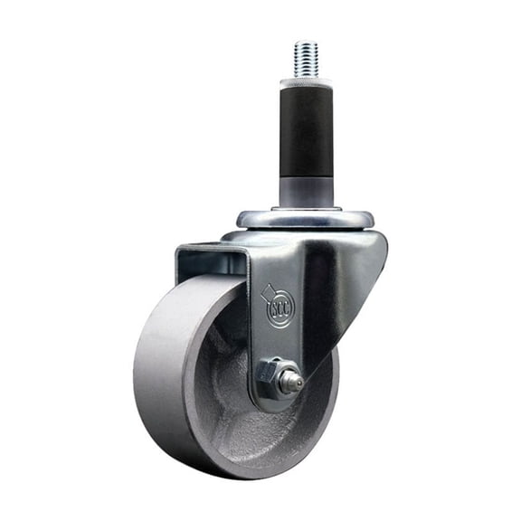 3 Inch Semi Steel Wheel Swivel 1-1/8 Inch Expanding Stem Caster SCC