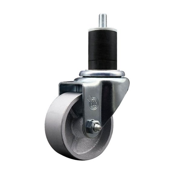 3 Inch Semi Steel Wheel Swivel 1-3/4 Inch Expanding Stem Caster SCC