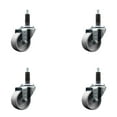 thumbnail image 1 of 3 Inch Semi Steel Wheel Swivel 1 Inch Expanding Stem Caster Set SCC, 1 of 2
