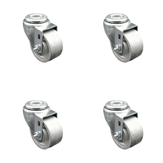 3 Inch Semi Steel Wheel Swivel Bolt Hole Caster Set Service Caster Brand