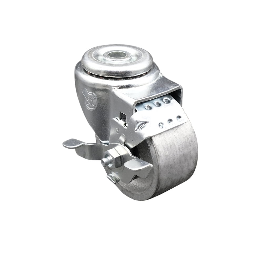 3 Inch Semi Steel Wheel Swivel Bolt Hole Caster with Brake Service Caster Brand