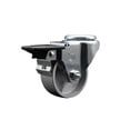 thumbnail image 1 of 3 Inch Semi Steel Wheel Swivel Bolt Hole Caster with Posi Lock Brake SCC, 1 of 2