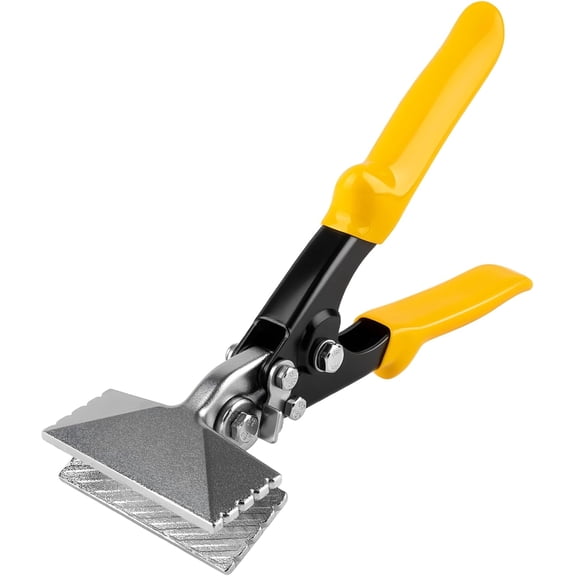 3 Inch Sheet Metal Hand Seamer, TPR Handle Straight Jaw Bender, Heavy Duty Precision Duckbill Pliers for Bending, Seaming, Flattening Ideal for HVAC Projects, Metalworking & DIY Repairs