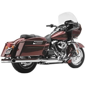 3 Inch Slip-On Chrome Mufflers with Tips for 1995-2011 HD FL Touring Models