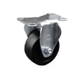 thumbnail image 1 of 3 Inch Soft Rubber Wheel Rigid Top Plate Caster Service Caster Brand, 1 of 2