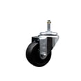 thumbnail image 1 of 3 Inch Soft Rubber Wheel Swivel 7/16 Inch Grip Ring Stem Caster Service Caster, 1 of 2