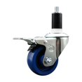 thumbnail image 1 of 3 Inch Solid Poly Swivel 1-3/8 Inch Expanding Stem Caster Total Lock Brake SCC, 1 of 2