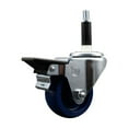 thumbnail image 1 of 3 Inch Solid Poly Swivel 7/8 Inch Expanding Stem Caster with Brake SCC, 1 of 2