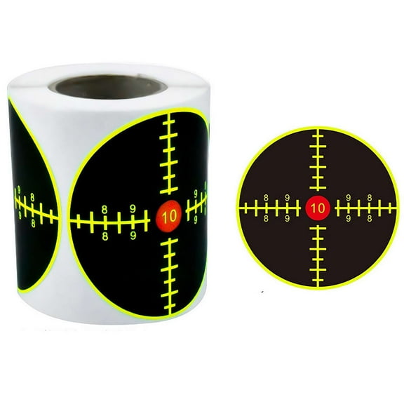3 inch Shooting Splatter Target Stickers Adhesive Reactive Targets Paper Ro