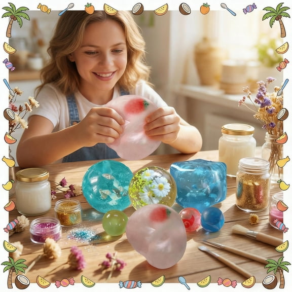 3 Inch Daisy Floral Squeeze Sensory Object for Anxiety Relief Slow Rising Soft Touch Decompression Ball for Adults for Daily Stress Management Green