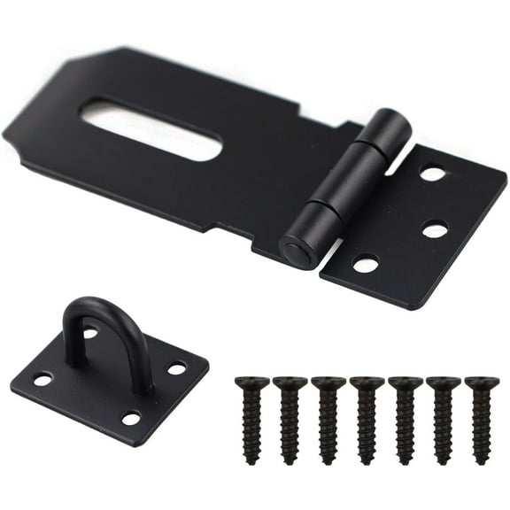 3 Inch Stainless Steel Padlock Hasp And Staple Shed Lock Hasp Shed Door Latch Heavy Duty Gate Lock Latch Security Hasp And Staple For Door Window Cabinet Pet Cage Crate