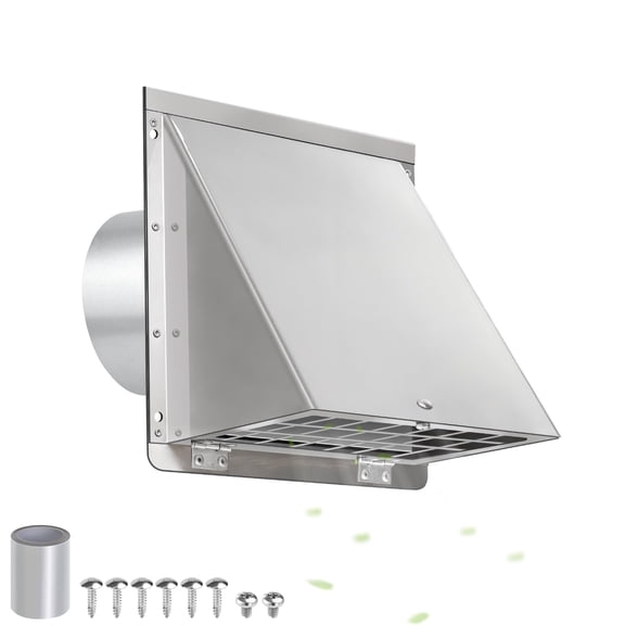 3 Inch Stainless Steel Wall Exhaust Vent for Laundry AC Air