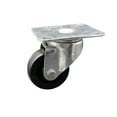 thumbnail image 1 of 3 Inch Swivel Large Top Plate Caster with Polyolefin Wheel Service Caster Brand, 1 of 2