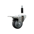 thumbnail image 1 of 3 Inch Thermo Rubber Swivel 7/8 Inch Expanding Stem Caster Total Lock Brake, 1 of 2