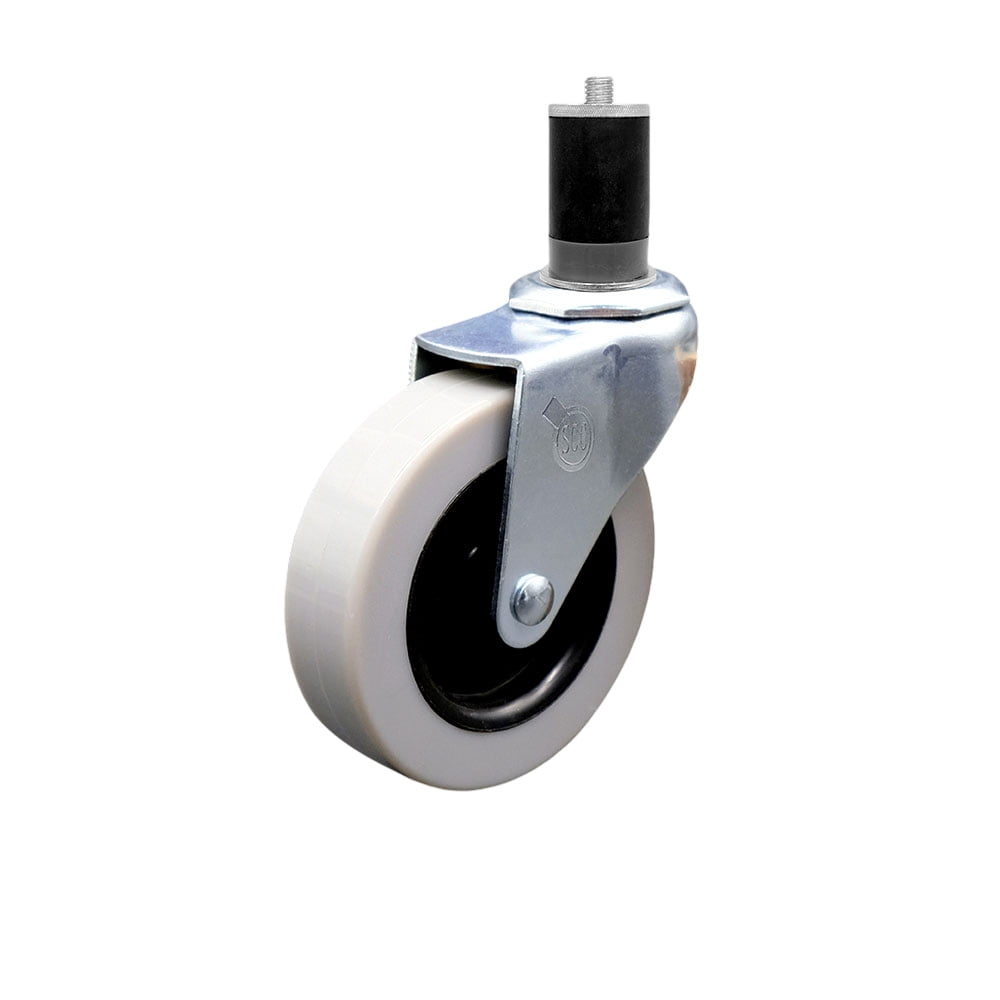 3 Inch Thermoplastic Rubber Wheel 1-3/4 Inch Expanding Stem Caster SCC ...