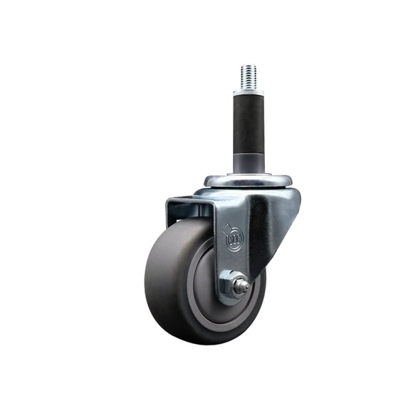 3 Inch Thermoplastic Rubber Wheel Swivel 1 Inch Expanding Stem Caster SCC