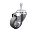 thumbnail image 1 of 3 Inch Thermoplastic Rubber Wheel Swivel 10mm Threaded Stem Caster SCC, 1 of 2