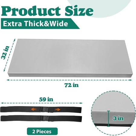 3 Inch Thick Yoga Mat 72 * 32 * 3 inch Extra Thick Exercise Mats Non-Slip Workout Mat for Pilates, Fitness, Gym, Stretching