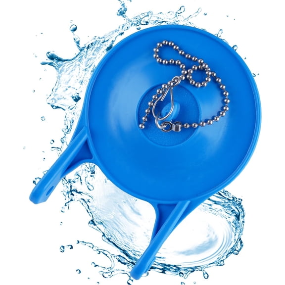 3-Inch Toilet Flappers Compatible with Gerber 99-788, Rubber Toilet Flapper Replacement with Stainless Steel Chain for 3" Toilet Tank, Water Conserve High Performance, Easy to Install, Blue